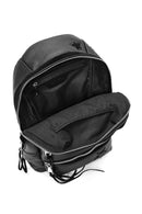 Kadın Siyah Yıldız Desenli Sırt Çantası | Derimod Kadın Siyah Yıldız Desenli Sırt Çantası | Derimod