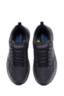 Skechers Erkek Siyah Bengao Bağcıklı Deri Sneaker | Derimod Skechers Erkek Siyah Bengao Bağcıklı Deri Sneaker | Derimod