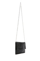 Women's Black Long Chain Strap Stone Evening Clutch Bag | Derimod Women's Black Long Chain Strap Stone Evening Clutch Bag | Derimod