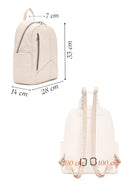 Women's Cream Casual Backpack | Derimod Women's Cream Casual Backpack | Derimod