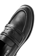 Women's Black Classic Leather Loafer | Derimod Women's Black Classic Leather Loafer | Derimod