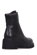 Women's Zippered Leather Boots | Derimod Women's Zippered Leather Boots | Derimod