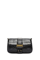 Women's Black Long Strap Buttoned Shoulder Bag | Derimod Women's Black Long Strap Buttoned Shoulder Bag | Derimod