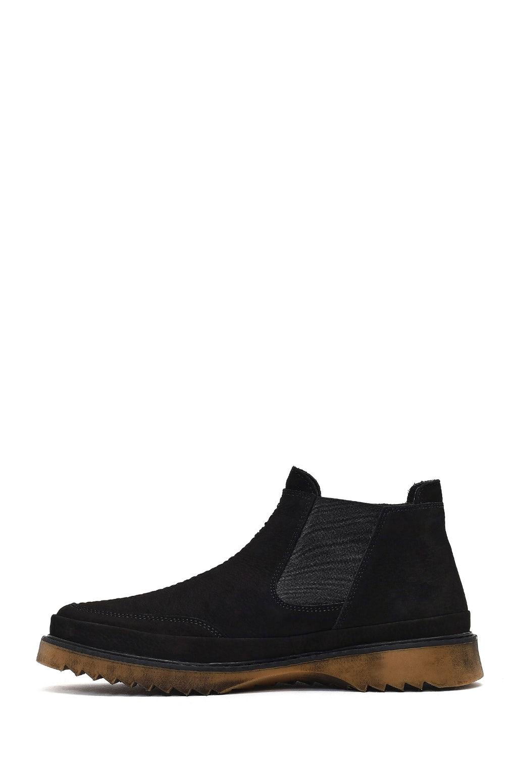 Erkek Siyah Nubuk Deri Chelsea Bot