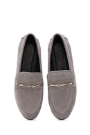 Kadın Vizon Süet Deri Loafer | Derimod Kadın Vizon Süet Deri Loafer | Derimod