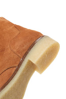 Women's Tan Suede Leather Boots | Derimod Women's Tan Suede Leather Boots | Derimod