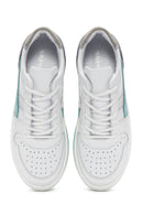 Kadın Beyaz Bağcıklı Deri Sneaker | Derimod