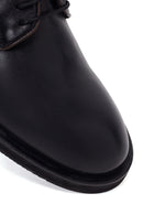 Derimod Black Erkek Siyah Bağcıklı Deri Casual Ayakkabı | Derimod Derimod Black Erkek Siyah Bağcıklı Deri Casual Ayakkabı | Derimod
