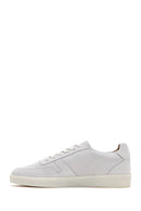 Men's Stone Color Nubuck Leather Sneaker | Derimod Men's Stone Color Nubuck Leather Sneaker | Derimod