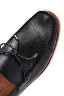 Derimod Fly Men's Navy Blue Leather Casual Loafer | Derimod Derimod Fly Men's Navy Blue Leather Casual Loafer | Derimod