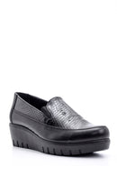 Women's Wedge Heeled Leather Shoes | Derimod Women's Wedge Heeled Leather Shoes | Derimod