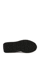 Men's Black Lace-up Thick-Sole Leather Casual Sneaker | Derimod Men's Black Lace-up Thick-Sole Leather Casual Sneaker | Derimod