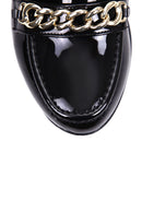 Women's Wedge Heeled Shoes with Chain Detail | Derimod Women's Wedge Heeled Shoes with Chain Detail | Derimod