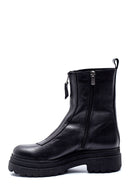 Women's Zippered Leather Boots | Derimod Women's Zippered Leather Boots | Derimod