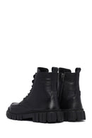 Men's Black Zippered Leather Postal Boots | Derimod Men's Black Zippered Leather Postal Boots | Derimod