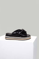 Black Women's Slippers | Derimod Black Women's Slippers | Derimod