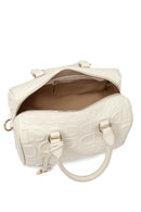 Women's White Long Strap Printed Shoulder Bag | Derimod Women's White Long Strap Printed Shoulder Bag | Derimod