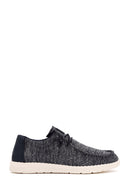 Derimod Zero Men's Navy Blue Fabric Casual Shoes | Derimod Derimod Zero Men's Navy Blue Fabric Casual Shoes | Derimod