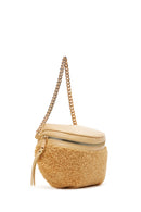 Women's Yellow Plush Waist Bag | Derimod Women's Yellow Plush Waist Bag | Derimod