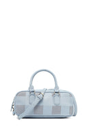 Women's Blue Long Strap Patterned Shoulder Bag | Derimod Women's Blue Long Strap Patterned Shoulder Bag | Derimod