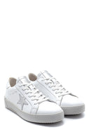 Kadın Deri Yıldız Detaylı Sneaker | Derimod Kadın Deri Yıldız Detaylı Sneaker | Derimod