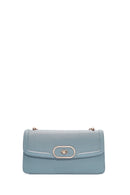 Women's Blue Long Chain Shoulder Bag | Derimod Women's Blue Long Chain Shoulder Bag | Derimod
