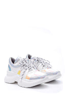 Kadın Gümüş Detaylı Sneaker | Derimod Kadın Gümüş Detaylı Sneaker | Derimod