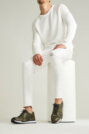 Kroko Desenli Erkek Deri Sneaker | Derimod Kroko Desenli Erkek Deri Sneaker | Derimod