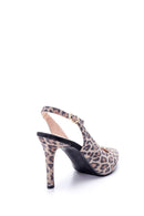 Kadın Leopar Desenli Topuklu Ayakkabı | Derimod Kadın Leopar Desenli Topuklu Ayakkabı | Derimod