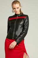 Rapsodi Kadın Deri Ceket | Derimod Rapsodi Kadın Deri Ceket | Derimod