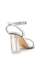 Women's Transparent Heeled Sandals | Derimod Women's Transparent Heeled Sandals | Derimod