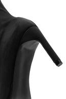 Woman Black Stretch Stiletto Heel Boots | Derimod Woman Black Stretch Stiletto Heel Boots | Derimod