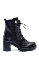 Women's Zipper Detailed Heeled Boots | Derimod Women's Zipper Detailed Heeled Boots | Derimod