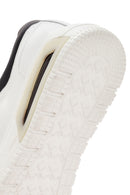 Men's White Thick Sole Lace Up Leather Sneaker | Derimod Men's White Thick Sole Lace Up Leather Sneaker | Derimod