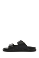 Erkek Siyah Deri Terlik | Derimod Erkek Siyah Deri Terlik | Derimod