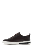 Men's Brown Lace-Up Leather Sneaker | Derimod Men's Brown Lace-Up Leather Sneaker | Derimod