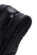 Kadın Siyah Kalın Tabanlı Deri Casual Sneaker | Derimod Kadın Siyah Kalın Tabanlı Deri Casual Sneaker | Derimod