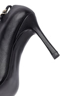 Woman Black Thin-Heeled Leather Stiletto | Derimod Woman Black Thin-Heeled Leather Stiletto | Derimod