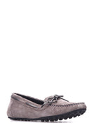 Gri Kadın Deri Loafer | Derimod Gri Kadın Deri Loafer | Derimod
