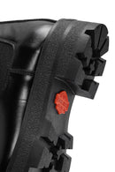 Harley Davidson Kadın Siyah Fermuarlı Deri Chelsea Bot | Derimod Harley Davidson Kadın Siyah Fermuarlı Deri Chelsea Bot | Derimod