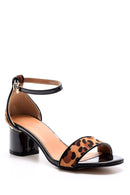 Women's Leopard Patterned Heeled Shoes | Derimod Women's Leopard Patterned Heeled Shoes | Derimod