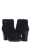 Women's Tasseled Suede Boots | Derimod Women's Tasseled Suede Boots | Derimod