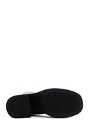Women's Black Leather Heeled Boots | Derimod Women's Black Leather Heeled Boots | Derimod