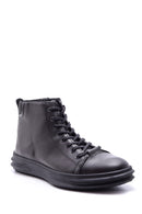 Men's Zipper Detailed Leather Boots | Derimod Men's Zipper Detailed Leather Boots | Derimod