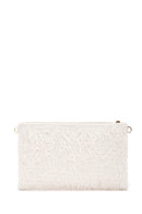 Women's White Long Chain Strap Clutch Bag | Derimod Women's White Long Chain Strap Clutch Bag | Derimod