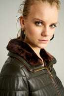 Linda Kadın Deri Ceket | Derimod Linda Kadın Deri Ceket | Derimod