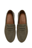 Erkek Vizon Nubuk Deri Loafer | Derimod Erkek Vizon Nubuk Deri Loafer | Derimod