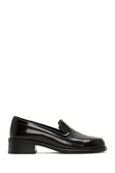 Women's Black Classic Leather Loafer | Derimod Women's Black Classic Leather Loafer | Derimod