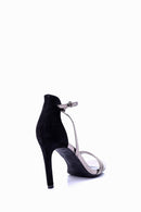 Kadın Gümüş Detaylı Topuklu Ayakkabı | Derimod Kadın Gümüş Detaylı Topuklu Ayakkabı | Derimod