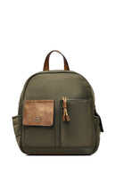 Woman Green Fabric Backpack | Derimod Woman Green Fabric Backpack | Derimod